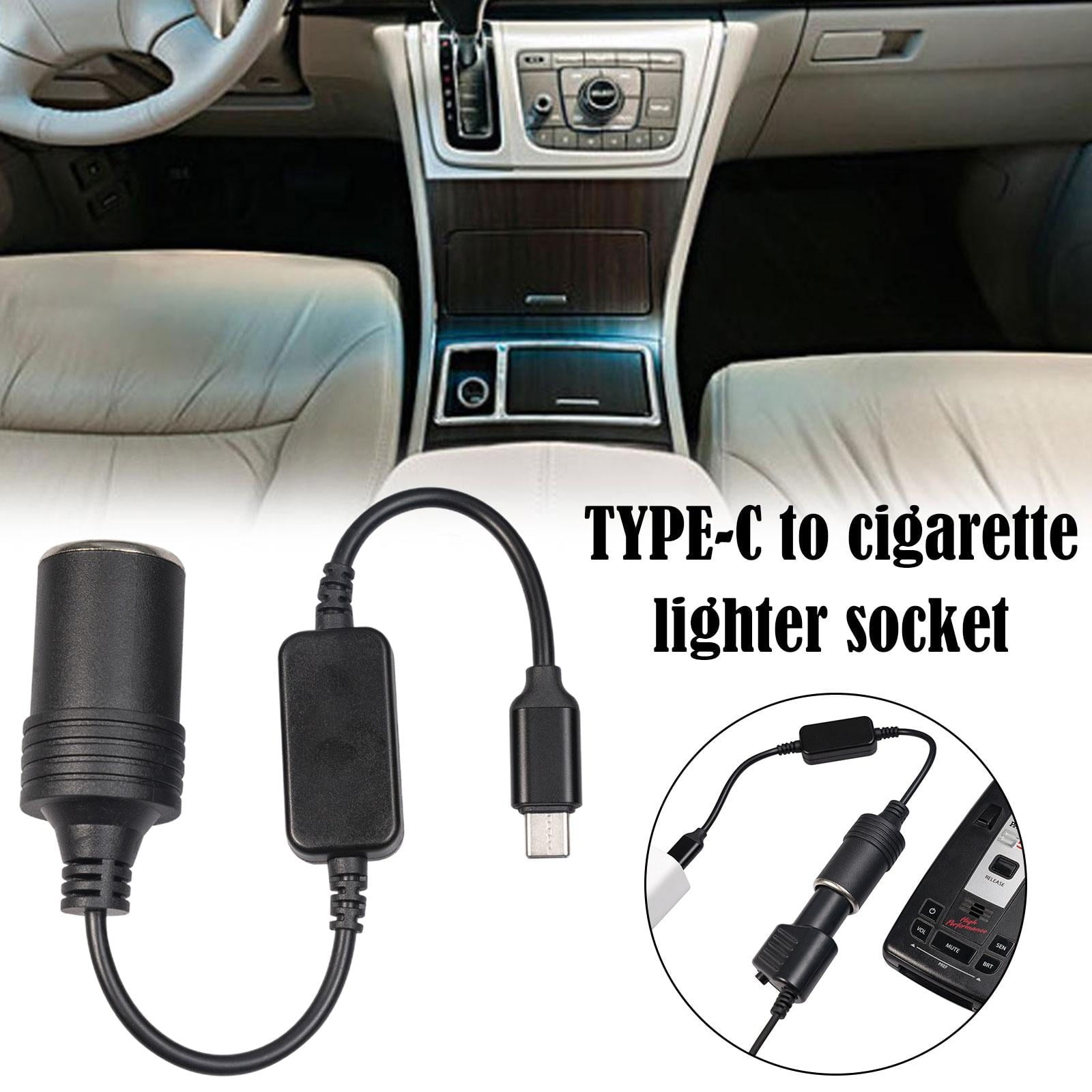 USB C Type C to 12V Car Cigarette Lighter Socket Female Converter Adapters. B2V1 V1189-LWWAL-20260325-02517