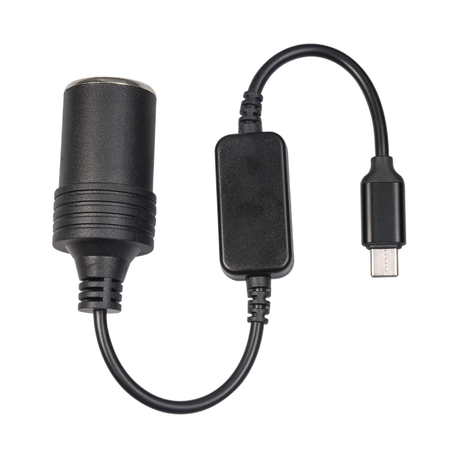 USB C Type C to 12V Car Cigarette Lighter Socket Female Converter Adapters. B2V1 V1189-LWWAL-20260325-02517