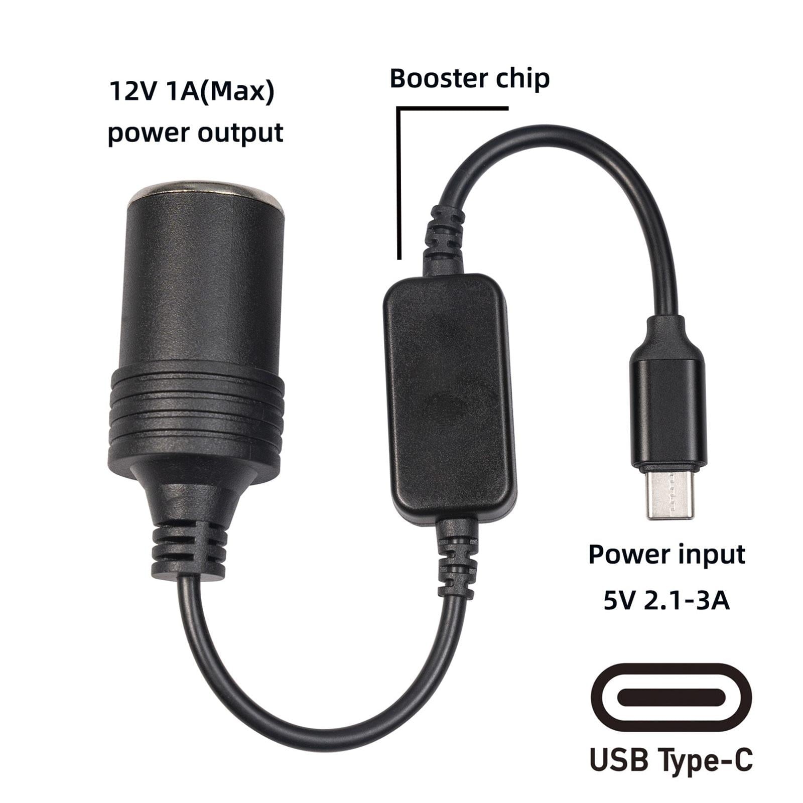 USB C Type C to 12V Car Cigarette Lighter Socket Female Converter Adapters. B2V1 V1189-LWWAL-20260325-02517