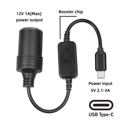 USB C Type C to 12V Car Cigarette Lighter Socket Female Converter Adapters. B2V1 V1189-LWWAL-20260325-02517