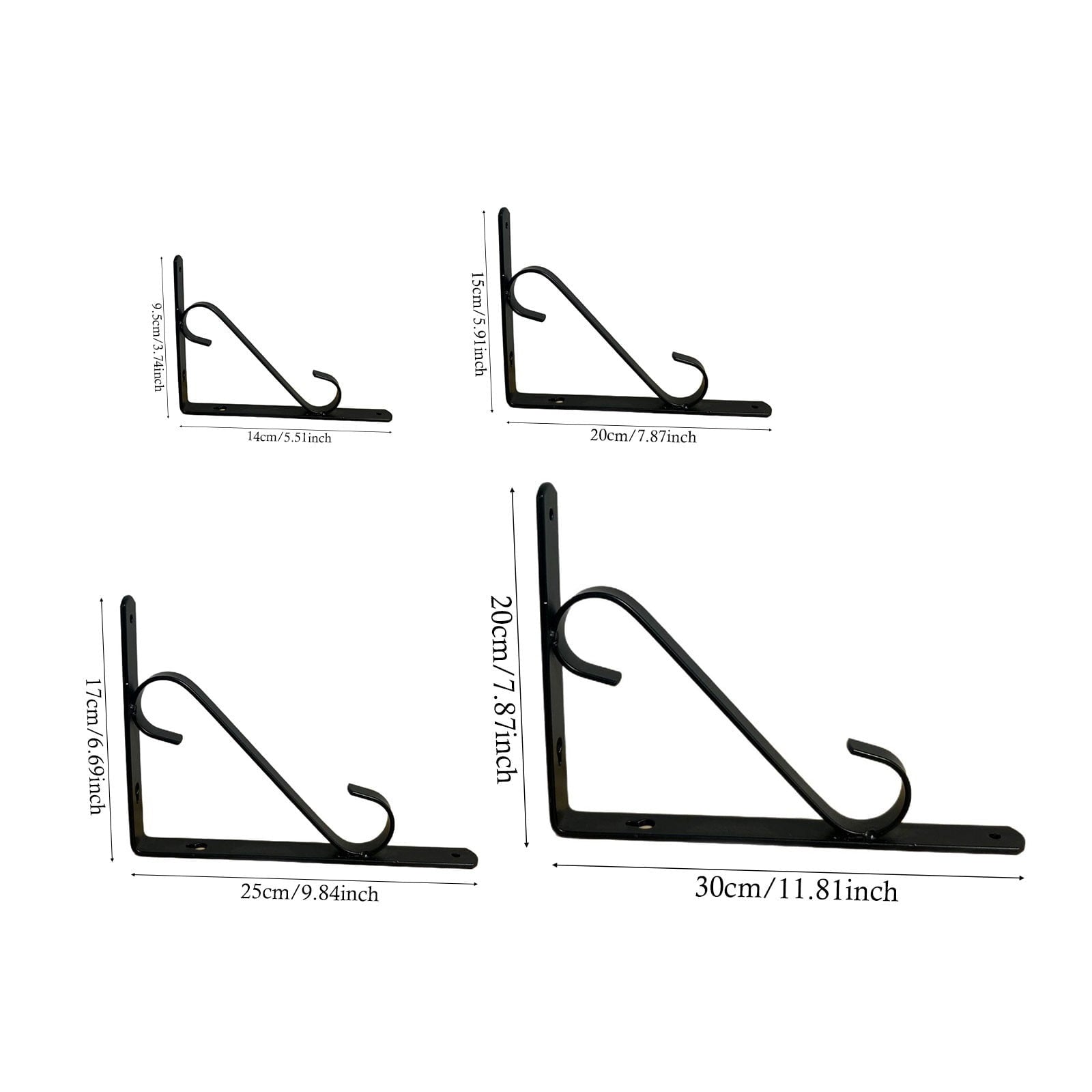 LGCASL Clearance! Wall Support Bracket Wall Support Bracket Shelf Brackets 1 Sets Bracket Grid Wall Shelf V1189-LWWAL-20260325-02519