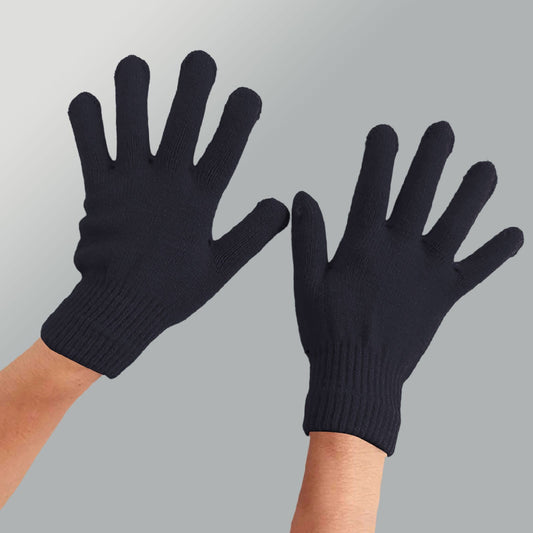 LGCASL Clearance! Winter Gloves Warm Strecty Knit Gloves for Men Women- Dark Gray One Size Black V1189-LWWAL-20260325-02524