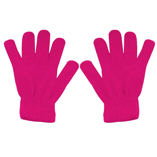 LGCASL Clearance! Winter Gloves Warm Strecty Knit Gloves for Men Women- Dark Gray One Size Hot Pink V1189-LWWAL-20260325-02528