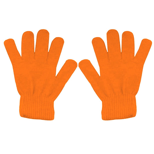 LGCASL Clearance! Winter Gloves Warm Strecty Knit Gloves for Men Women- Dark Gray One Size Orange V1189-LWWAL-20260325-02531