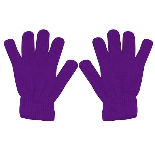 LGCASL Clearance! Winter Gloves Warm Strecty Knit Gloves for Men Women- Dark Gray One Size Purple V1189-LWWAL-20260325-02532