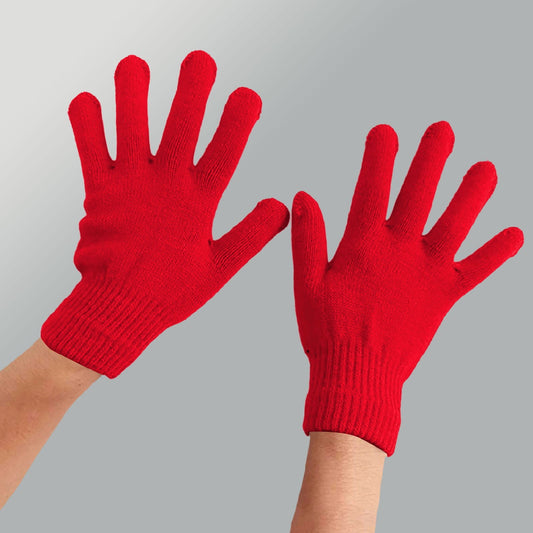 LGCASL Clearance! Winter Gloves Warm Strecty Knit Gloves for Men Women- Dark Gray One Size Red V1189-LWWAL-20260325-02533