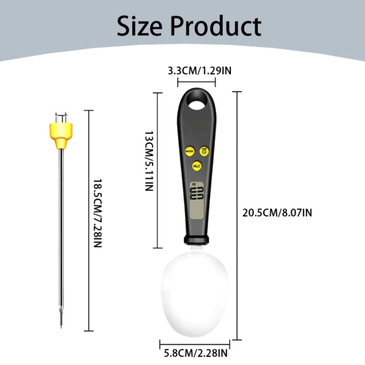 LGCASL Clearance! 2 in 1 Electronic Kitchen Scale 2 in 1 Electronic Kitchen Scale Lcd Digital Measuring Flour V1189-LWWAL-20260325-02538