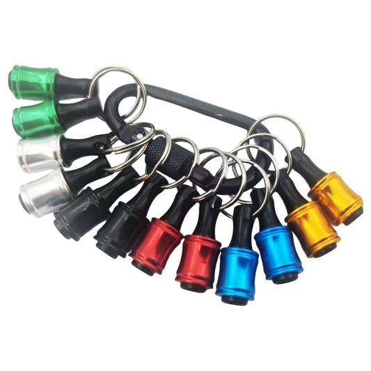 LGCASL Clearance! 12Pc Portable Bit Holder Key Chain Hex Shank Screwdriver Bit Clip for Impact Driver Drill V1189-LWWAL-20260325-02539