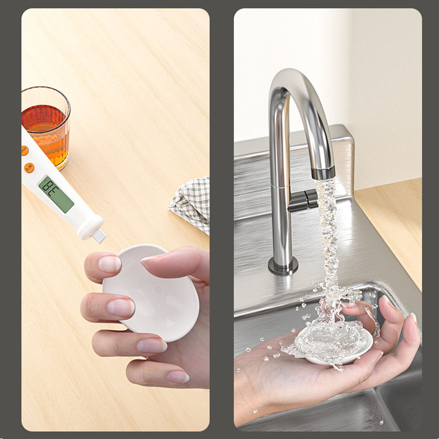 LGCASL White Weighable Spoon 2 in 1 Electronic Kitchen Scale Lcd Digital Measuring Flour Digital Spoon Scale V1189-LWWAL-20260325-02552