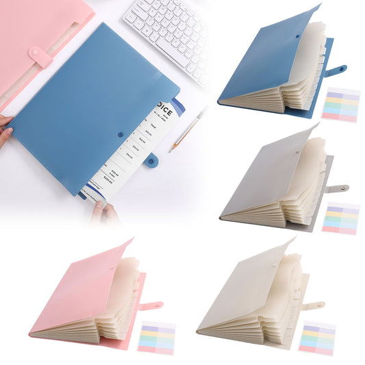 LGCASL Expanding File Organizer with 8/12 Pockets Accordion File Folders with Labels Portable Document Paper V1189-LWWAL-20260325-02597