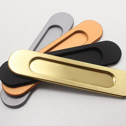 LGCASL No-Drill Sliding Door Handle, Square Matte Black Stick Sliding Door Pulls Aluminum Alloy Flush Pull V1189-LWWAL-20260325-02599