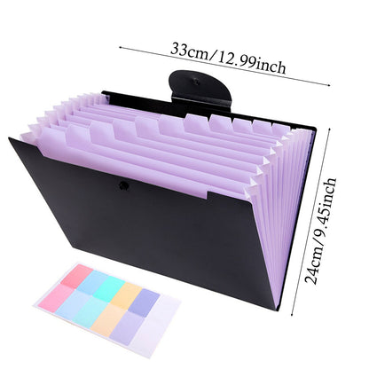 LGCASL Accordion File Organizer Expanding File Folder with 12 Pockets Portable Receipt Paper Bill Document V1189-LWWAL-20260325-02618