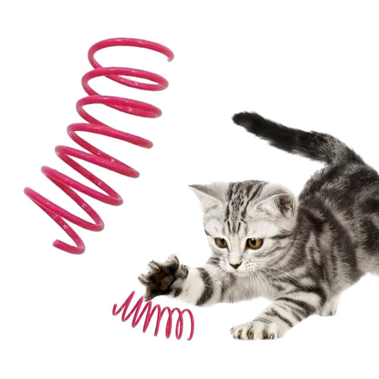 LGCASL Red Pet Cat Toy Spring Style Spring Toys Playful Coils for Plastic for Swatting Biting Hunting and V1189-LWWAL-20260325-02643