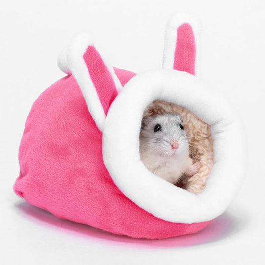 LGCASL Small Pet Bed, Pig Christmas Bed Warm Hedgehog Hideout Cotton House Sleeping Nest Cage Accessories for V1189-LWWAL-20260325-02646