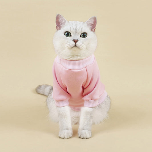 LGCASL Pet Hoodie, Dog Winter Sweater Cat Warm Clothes Pet Sweater Round Neck Solid Color Thickening Cat Dog V1189-LWWAL-20260325-02650