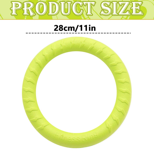 LGCASL Eva Pet Chewing Training Ring, 11 Inches in Diameter, Dog Chew Rubber Ring Toy Interactive Tug & V1189-LWWAL-20260325-02666