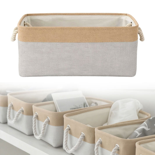 LGCASL Fabric Storage Box, Fabric Storage Box, Storage Basket with Handles and for Clothes Shelves Closet V1189-LWWAL-20260325-02675
