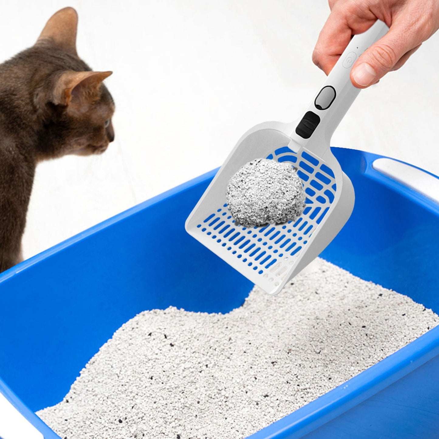 LGCASL Rechargeable Spray Deodorizing Cat Litter Scoop, Large Sized Rechargeable Spray Litter for Home Use V1189-LWWAL-20260325-02681