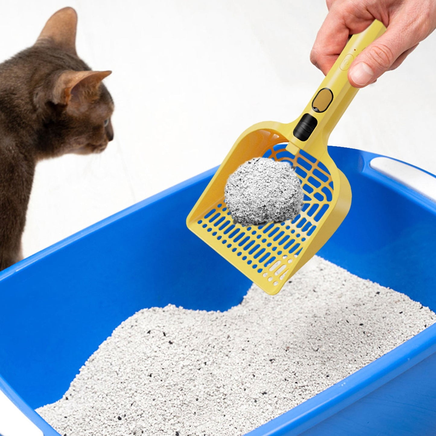 LGCASL Rechargeable Spray Deodorizing Cat Litter Scoop, Large Sized Rechargeable Spray Litter for Home Use V1189-LWWAL-20260325-02682