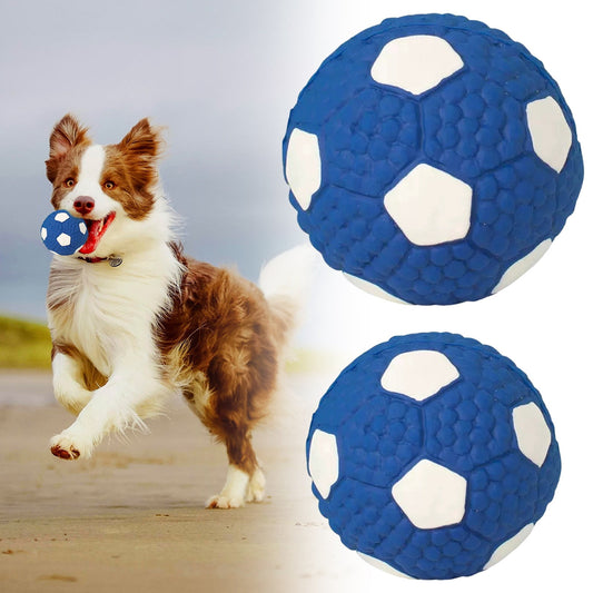 LGCASL Soccer Ball Chew Toy Dog Toy Squeak Rubber Fun Suitable for Large and Medium Sized Dogs Dog Toy Squeak V1189-LWWAL-20260325-02695