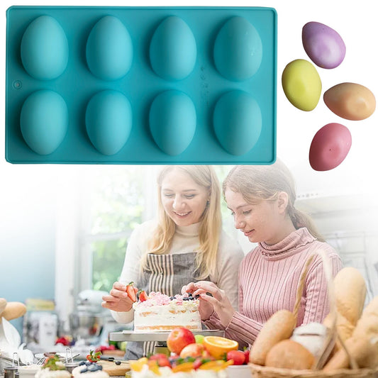 LGCASL Silicone Egg Shaped Molds, Egg Shaped Silicone Molds for Baking Easter Egg Shaped Silicone Baking V1189-LWWAL-20260325-02742