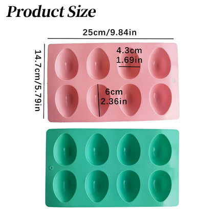 LGCASL Silicone Egg Shaped Molds, Egg Shaped Silicone Molds for Baking Easter Egg Shaped Silicone Baking V1189-LWWAL-20260325-02743