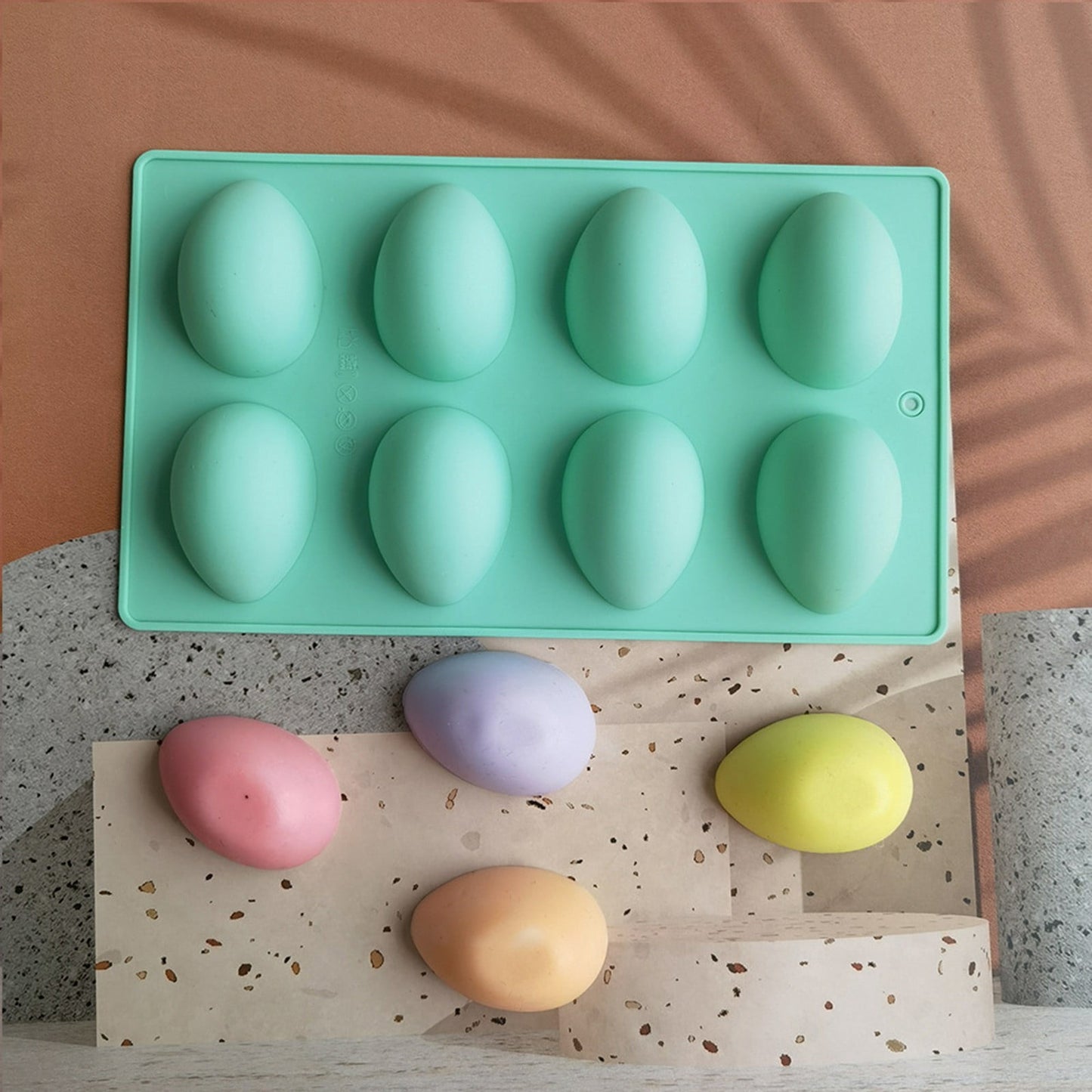 LGCASL Silicone Egg Shaped Molds, Egg Shaped Silicone Molds for Baking Easter Egg Shaped Silicone Baking V1189-LWWAL-20260325-02744