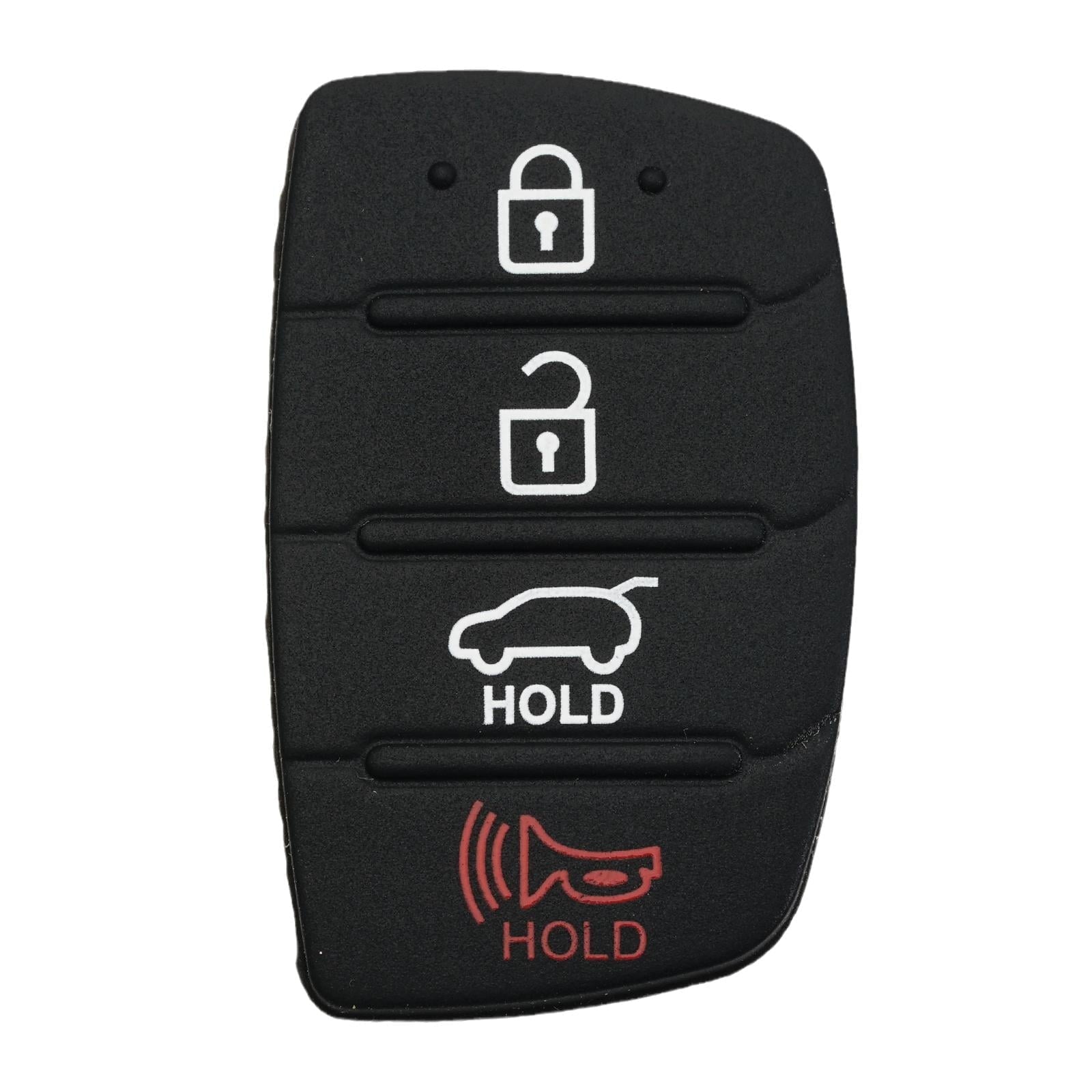 For Hyundai Replacement Rubber Pad Fit For 4 Button Remote Fob Key Black T0F3 V1189-LWWAL-20260325-02770