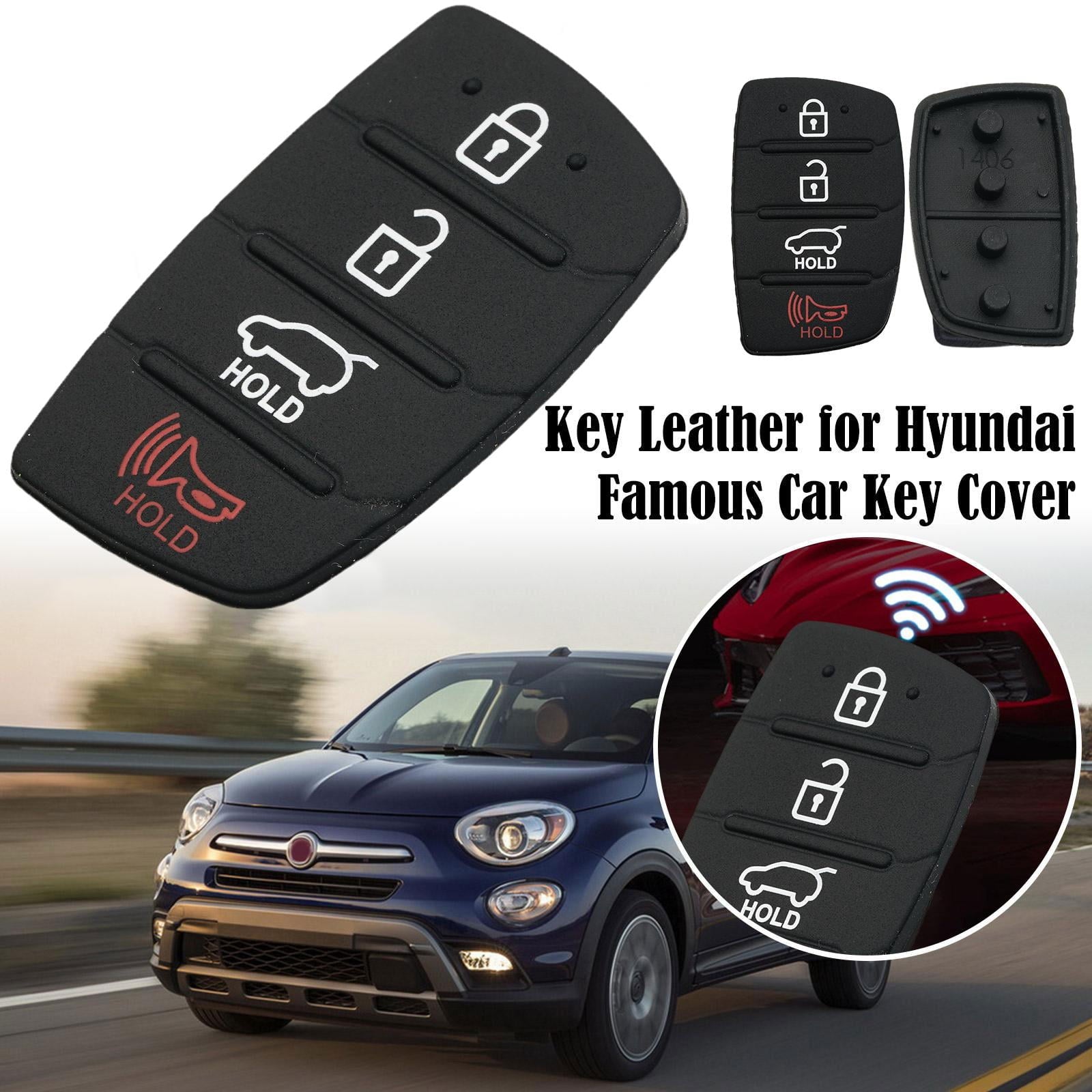 For Hyundai Replacement Rubber Pad Fit For 4 Button Remote Fob Key Black T0F3 V1189-LWWAL-20260325-02770
