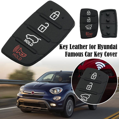 For Hyundai Replacement Rubber Pad Fit For 4 Button Remote Fob Key Black T0F3 V1189-LWWAL-20260325-02770