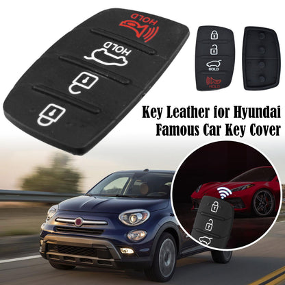 For Hyundai Replacement Rubber Pad Fit For 4 Button Remote Fob Key Black T0F3 V1189-LWWAL-20260325-02770