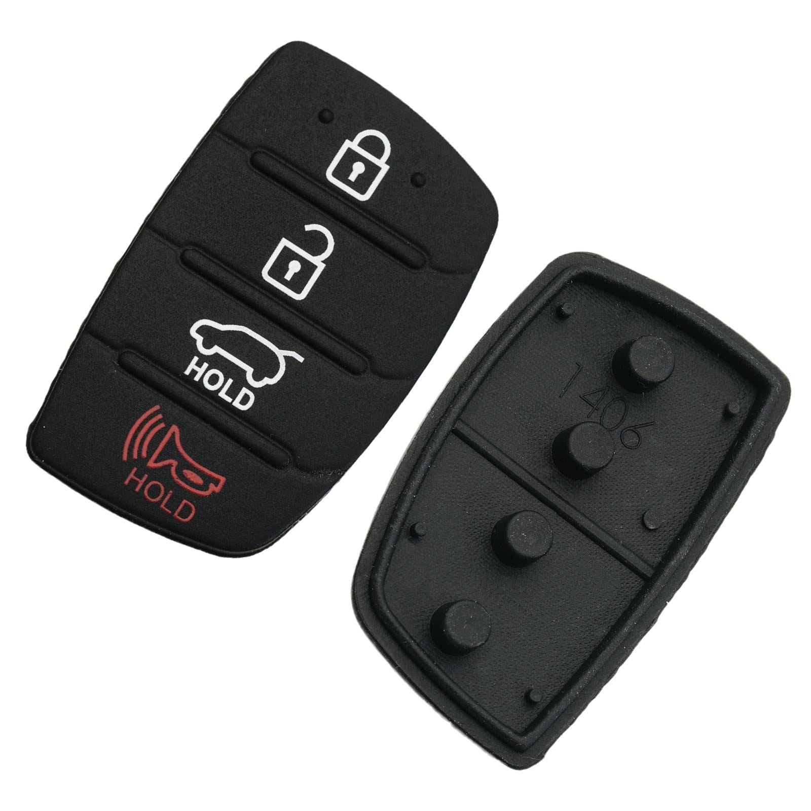 For Hyundai Replacement Rubber Pad Fit For 4 Button Remote Fob Key Black T0F3 V1189-LWWAL-20260325-02770