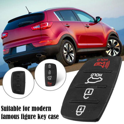 For Hyundai Replacement Rubber Pad Fit For 4 Button Remote Fob Key Black T0F3 V1189-LWWAL-20260325-02770