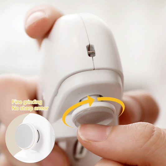 Electric Automatic Nail Clipper with Light Fingernail Cutter and Polisher 2in1 Nail Scraps Storage V1189-LWWAL-20260325-02773
