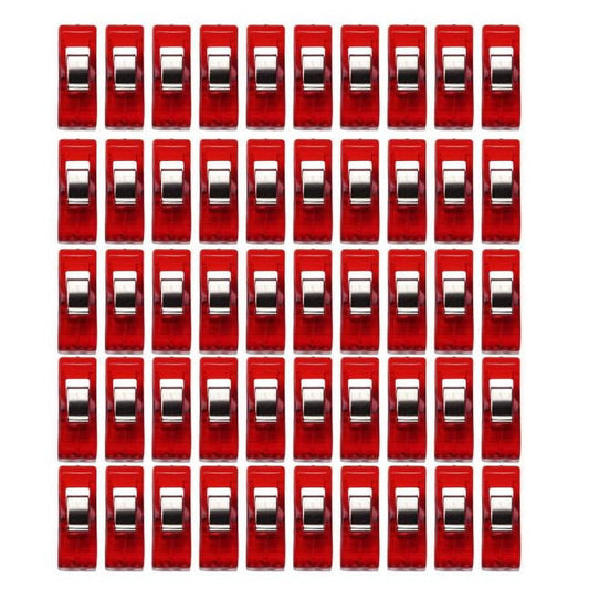 WQQZJJ Office Supplies 50 PCS Clear Sewing Craft Quilt Binding Plastic Clips Clamps Pack RD Up To 40% Off V1189-LWWAL-20260325-02776