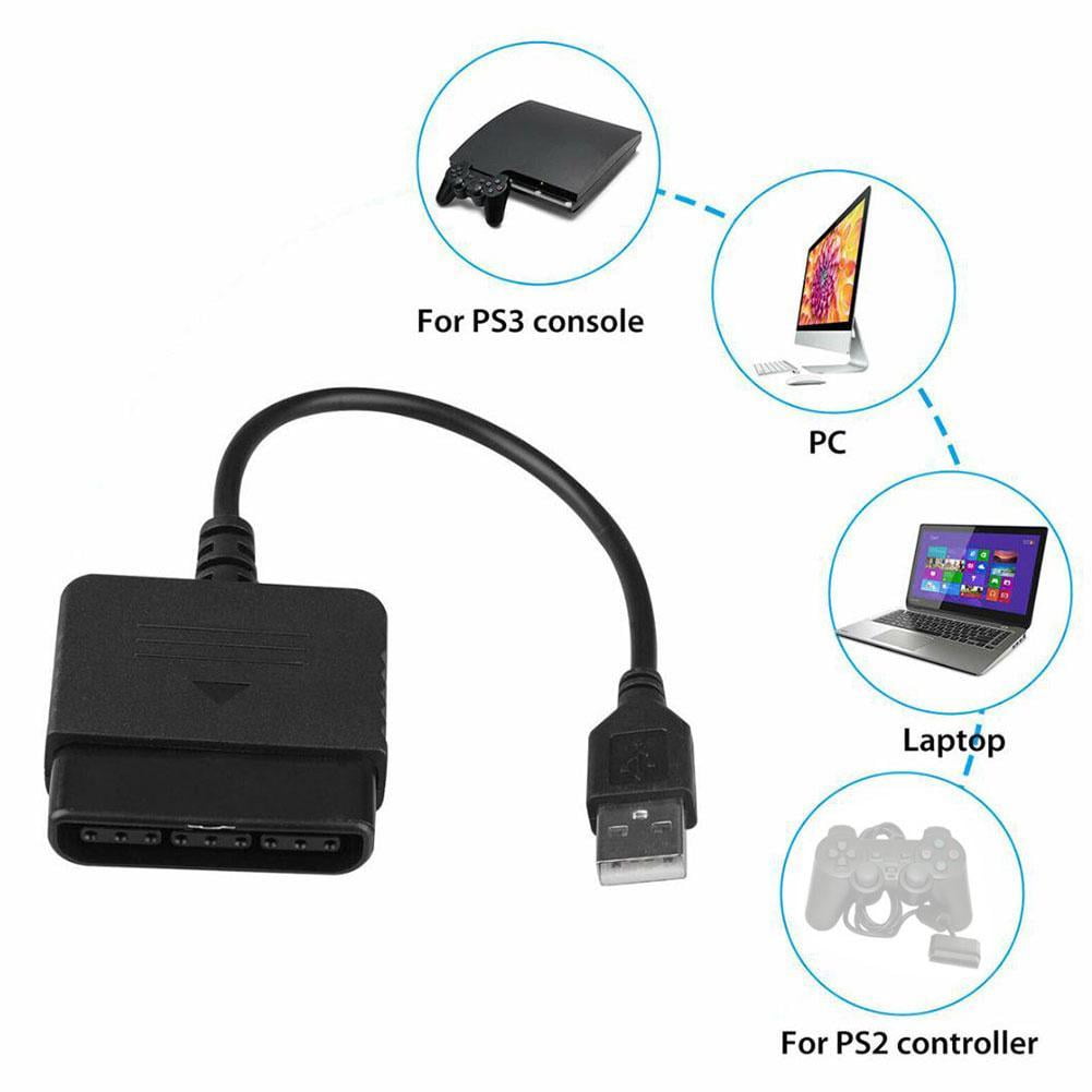 For PS2 Controller to USB Adapter Converter Cable (2 PACK) V1189-LWWAL-20260325-02778