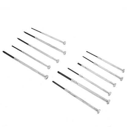 Eguiwyn Mini Watch Alloy Tools Screwdriver 11pcs Precision Kit Screw Set Tools & Home Improvement As Shown V1189-LWWAL-20260325-02779