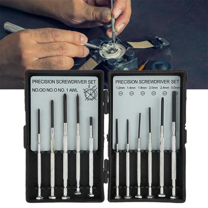 Eguiwyn Mini Watch Alloy Tools Screwdriver 11pcs Precision Kit Screw Set Tools & Home Improvement As Shown V1189-LWWAL-20260325-02779
