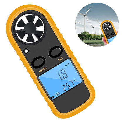 GM816 Digital Anemometer Wind-Speed Gauge Meter LCD Handheld Airflow Windmeter Thermometer V1189-LWWAL-20260325-02780