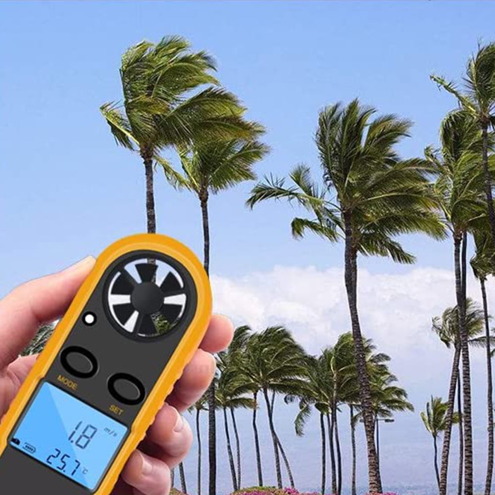 GM816 Digital Anemometer Wind-Speed Gauge Meter LCD Handheld Airflow Windmeter Thermometer V1189-LWWAL-20260325-02780
