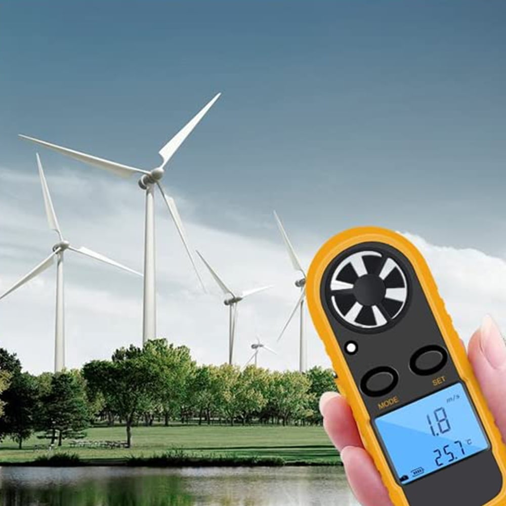 GM816 Digital Anemometer Wind-Speed Gauge Meter LCD Handheld Airflow Windmeter Thermometer V1189-LWWAL-20260325-02780