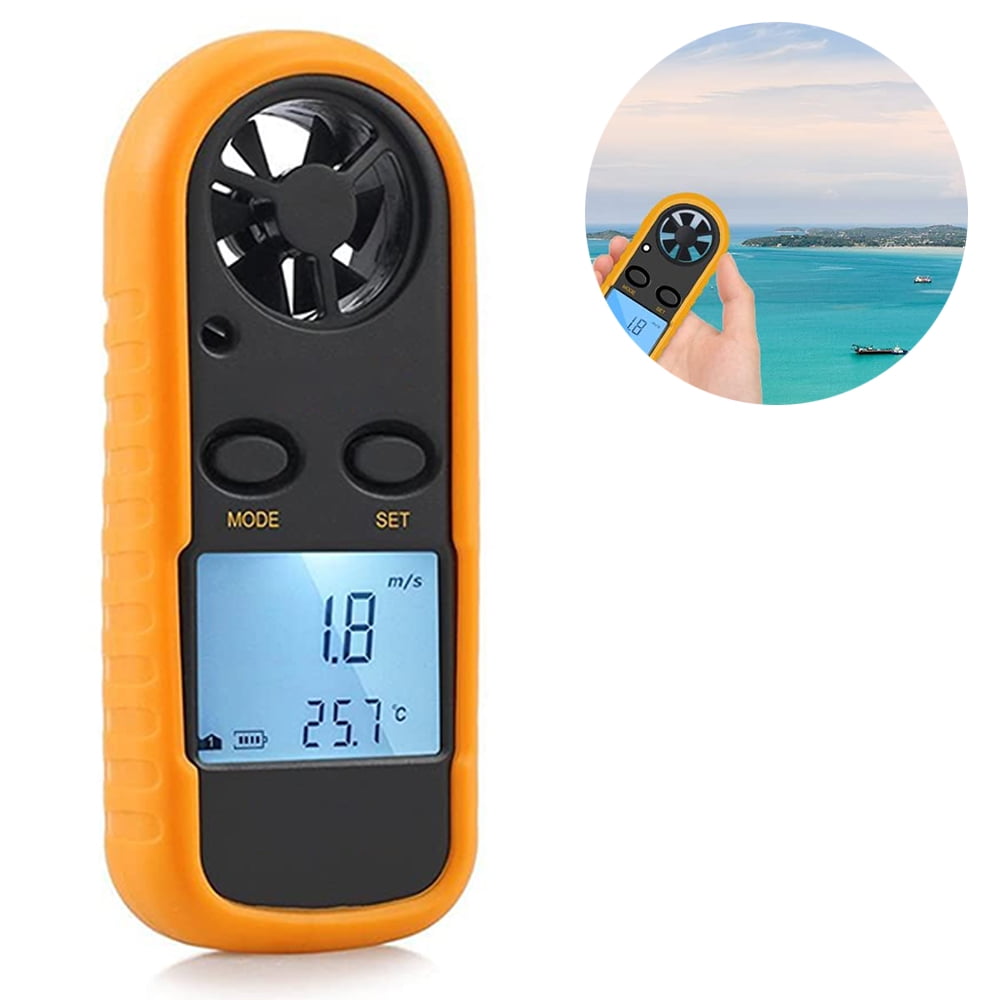 GM816 Digital Anemometer Wind-Speed Gauge Meter LCD Handheld Airflow Windmeter Thermometer V1189-LWWAL-20260325-02780