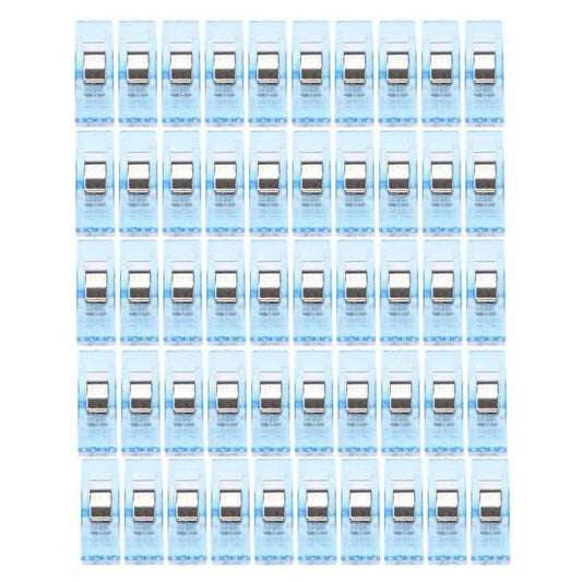 WQQZJJ Office Supplies 50 PCS Clear Sewing Craft Quilt Binding Plastic Clips Clamps Pack BU Up To 40% Off V1189-LWWAL-20260325-02783
