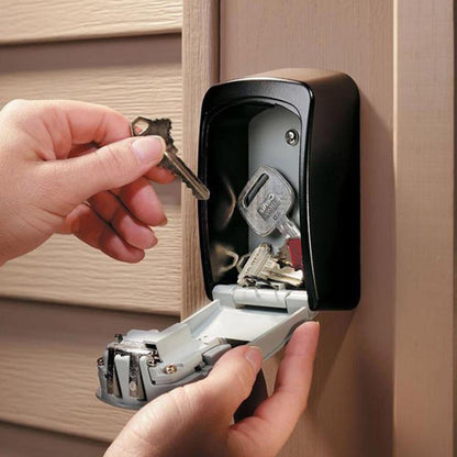 Misterolina Wall Mount 4 Digits Combination Waterproof Outdoor Key Hider Safe, Black/Gray, 11.5 X 9.5 X 4 cm V1189-LWWAL-20260325-02784