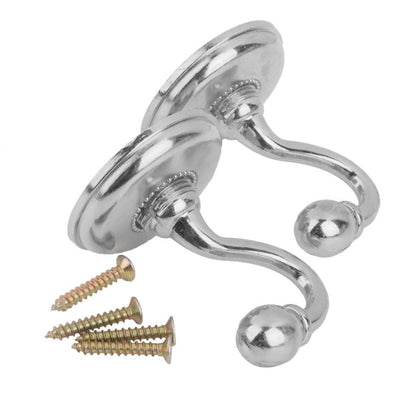 WQQZJJ Organization And Storage 2x Metal Curtain Holdback Wall Tie Back Hooks Hanger Holder Window Curtain V1189-LWWAL-20260325-02789
