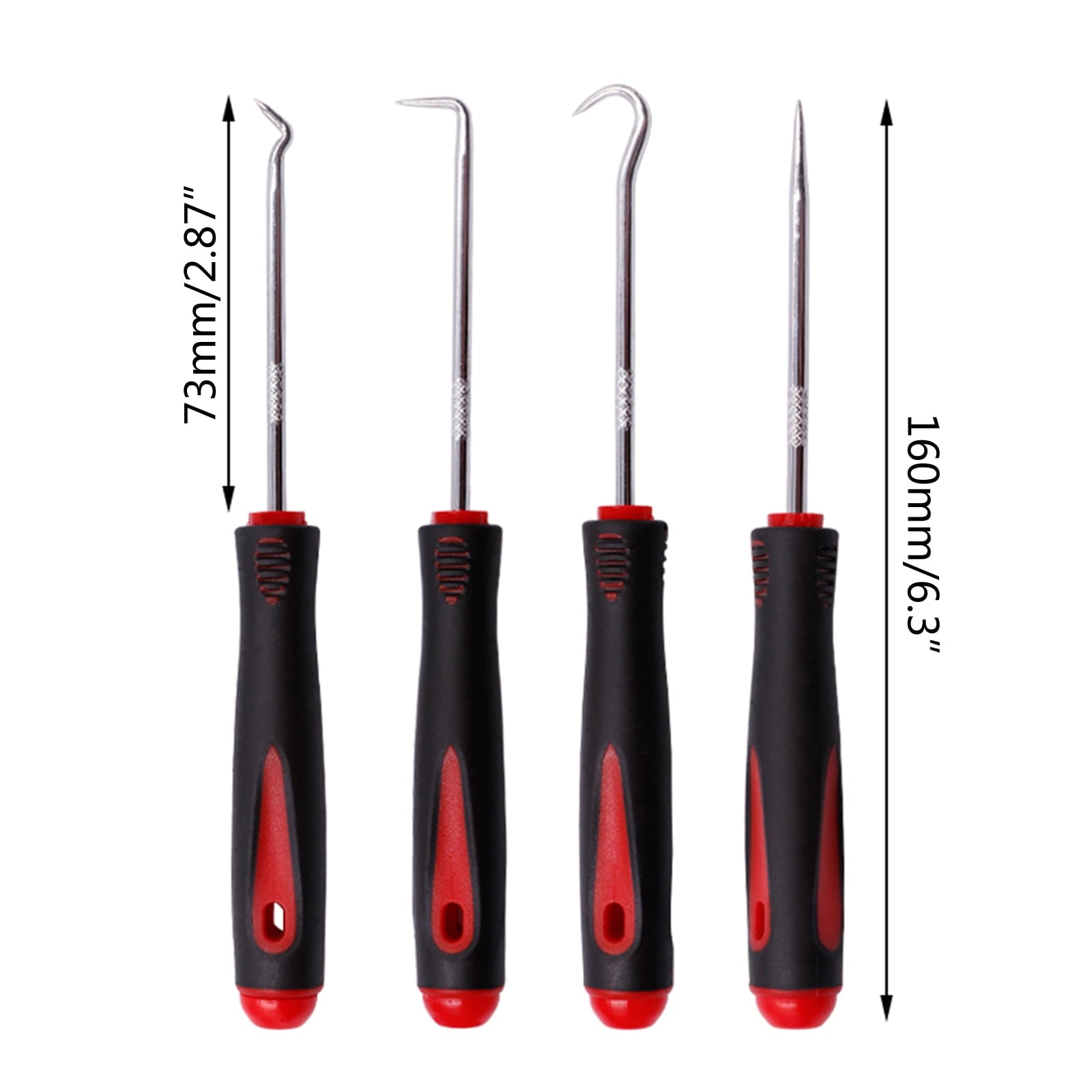 TONAIN 4 Pieces Precision Pick and Hook Set Car Auto Repair Maintenance Tools Durable V1189-LWWAL-20260325-02790