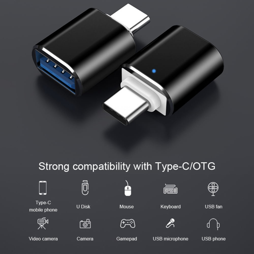 PLGEBR 2 Pack USB C to USB 3.0 Adapter, Type C Male to USB Female Adapter OTG for MacBook Pro/Air and Other V1189-LWWAL-20260325-02794