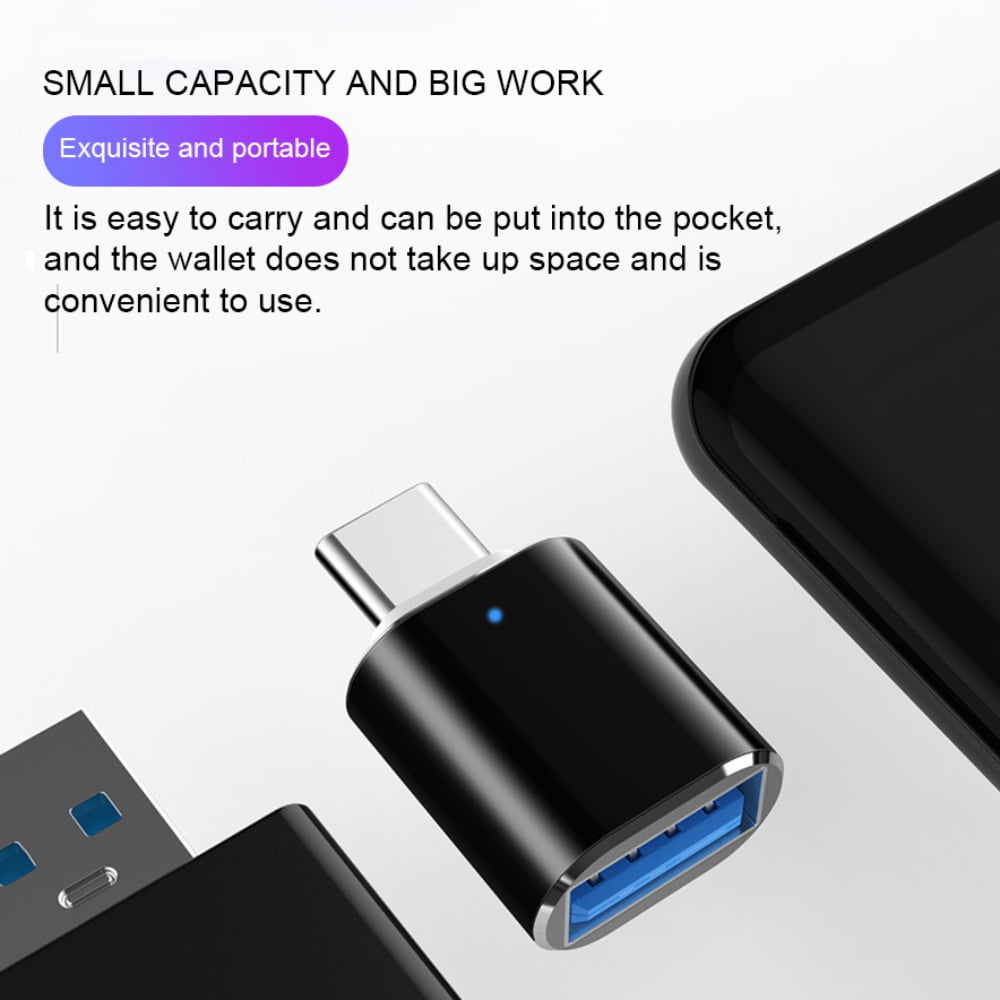 PLGEBR 2 Pack USB C to USB 3.0 Adapter, Type C Male to USB Female Adapter OTG for MacBook Pro/Air and Other V1189-LWWAL-20260325-02794