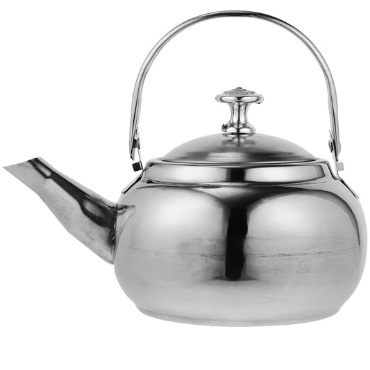 Stainless Steel Whistling Tea Kettle Stovetop Tea Pot Fast Boiling Heat Water Tea Pot 14X11CM Silver V1189-LWWAL-20260325-02798
