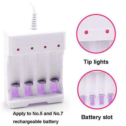 No. 5 White Four -Sannin Nickel chromium nickel -metal hydride charging battery charger V1189-LWWAL-20260325-02805